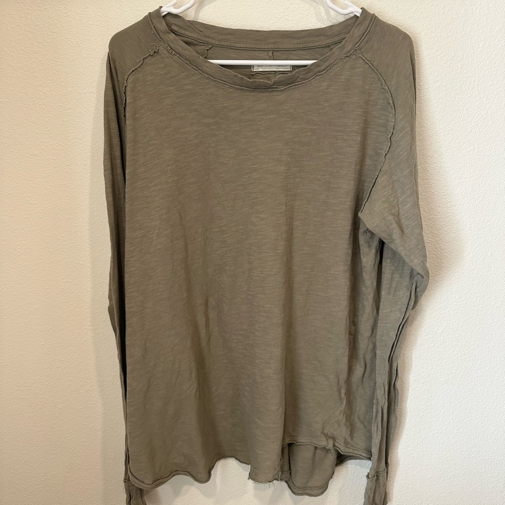 We The Free Olive Long Sleeve Top
